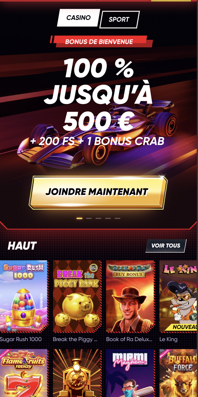 Quick Win Casino bonus de bienvenue 750 euros et 200 free spins pour nouveaux joueurs